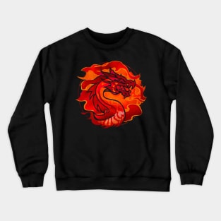 "Eternal Majesty: Dragon Zodiac Wonder Ukiyo-e" - Chinese Zodiac Dragon Crewneck Sweatshirt